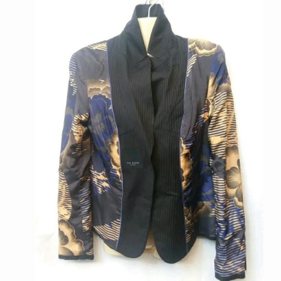 Ted Baker Womens Blazer Jacket Subtle Stripe - Picture 4 of 8